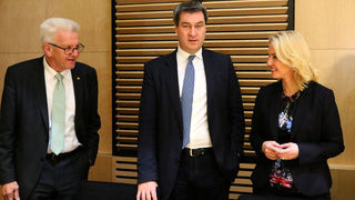 Foto: Winfried Kretschmann, Markus Söder, Manuela Schwesig