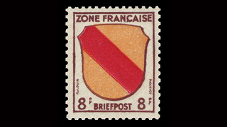 Briefmarke der französisch besetzten Zone nach dem 2. Weltkrieg Briefmarke der französisch besetzten Zone nach dem 2. Weltkrieg