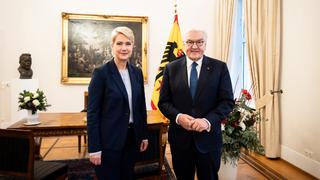 Foto: Manuela Schwesig und Frank-Walter Steinmeier